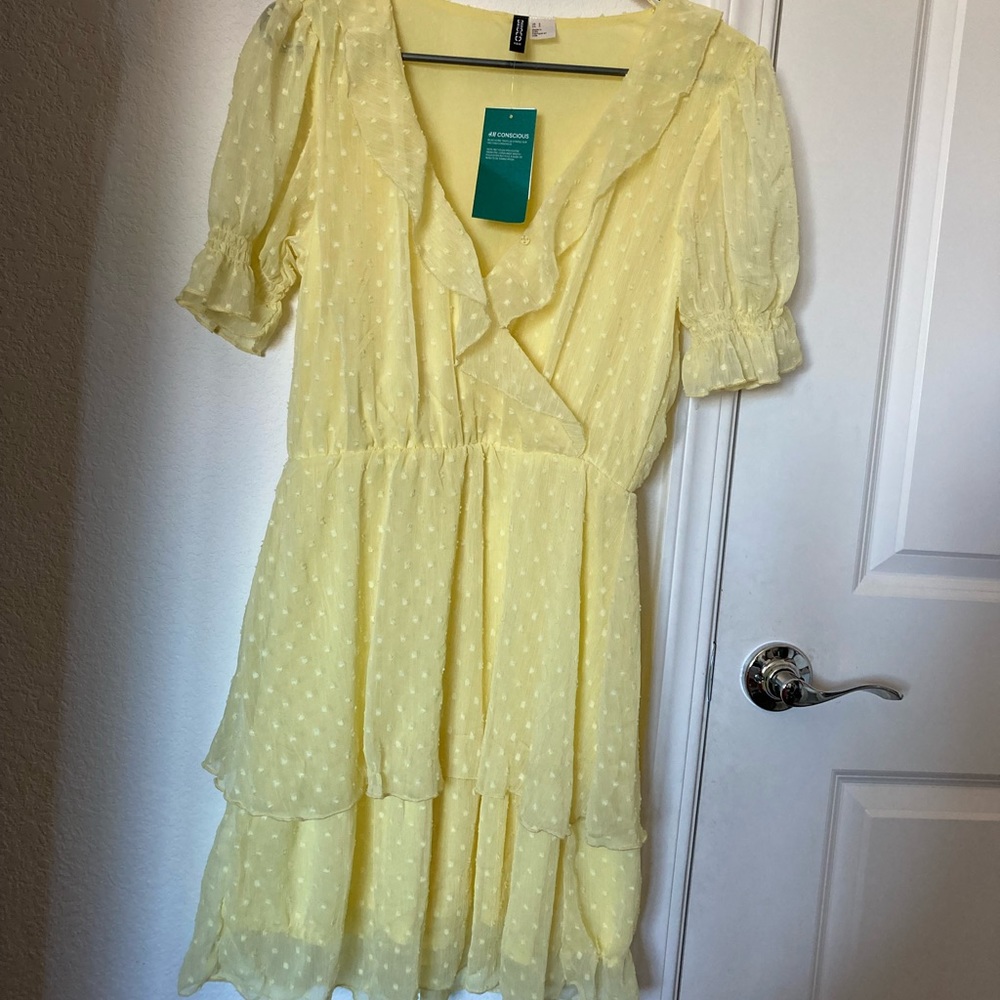 H&M ‘Divided’ Bright Yellow dress, size Small